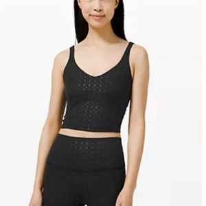 NWT Lululemon Membership Align Tank, Nova Grid Emboss Black